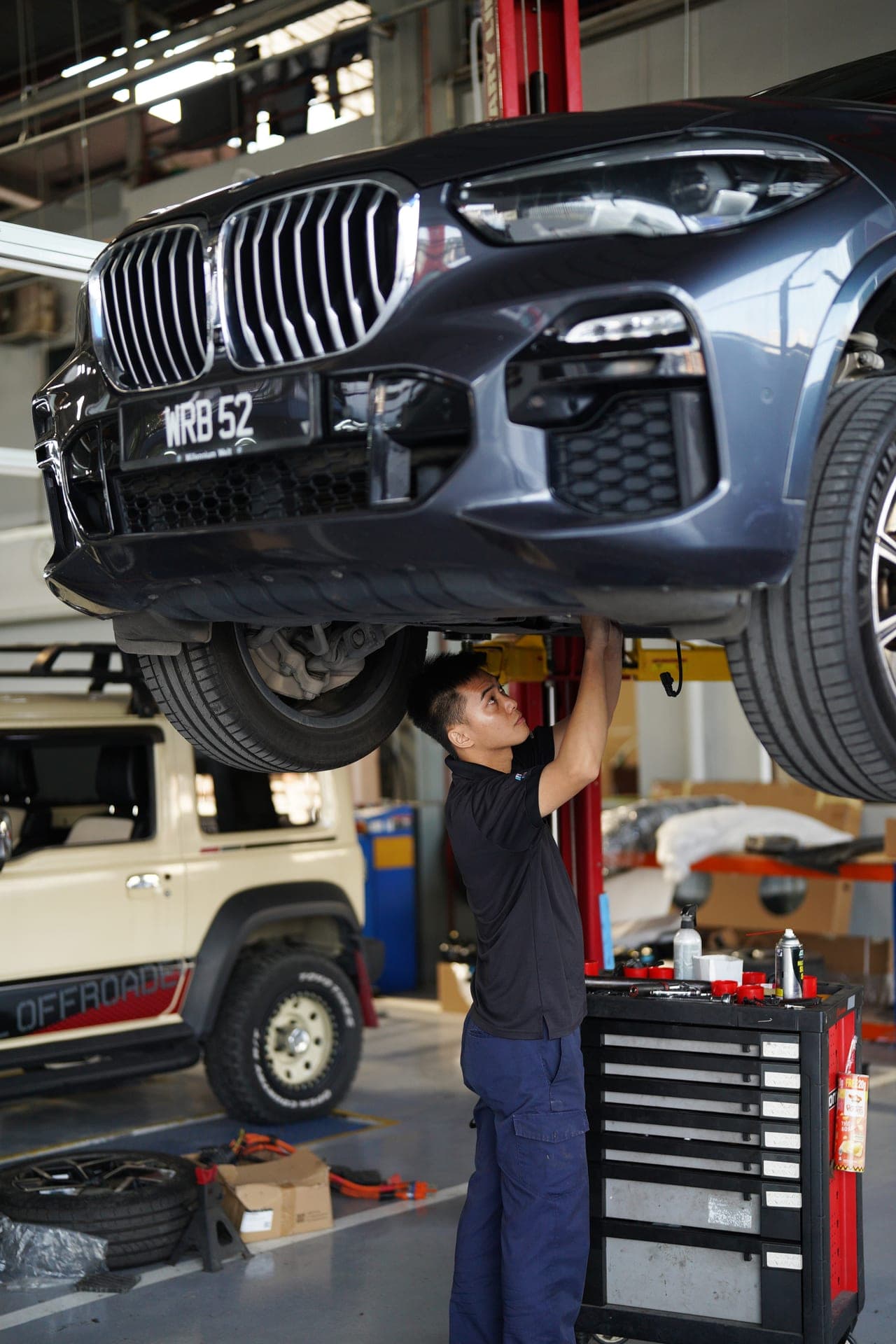 Workshop service bays — Batu Caves