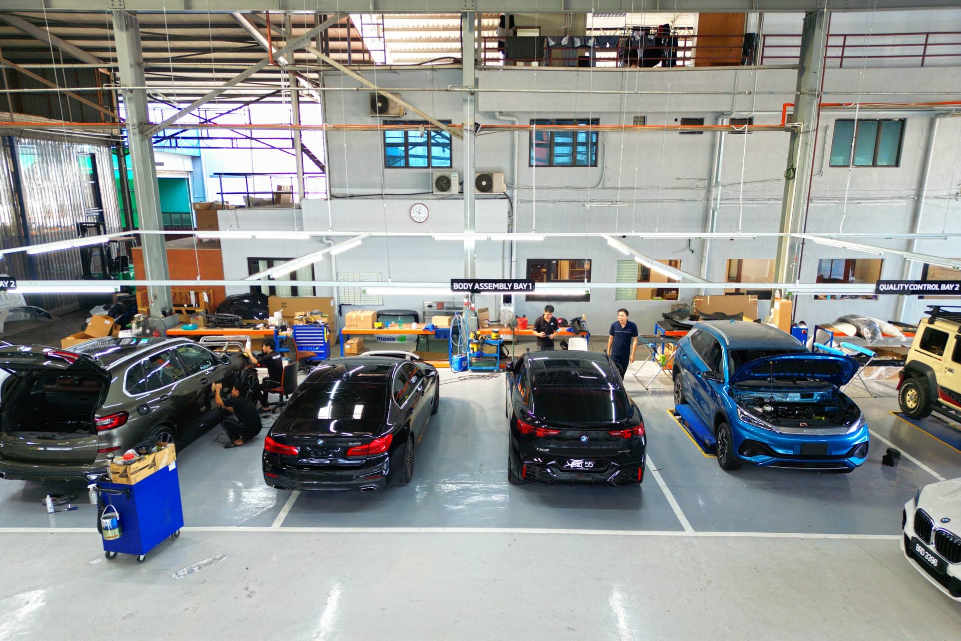 Millennium Autocare body assembly bays — Batu Caves