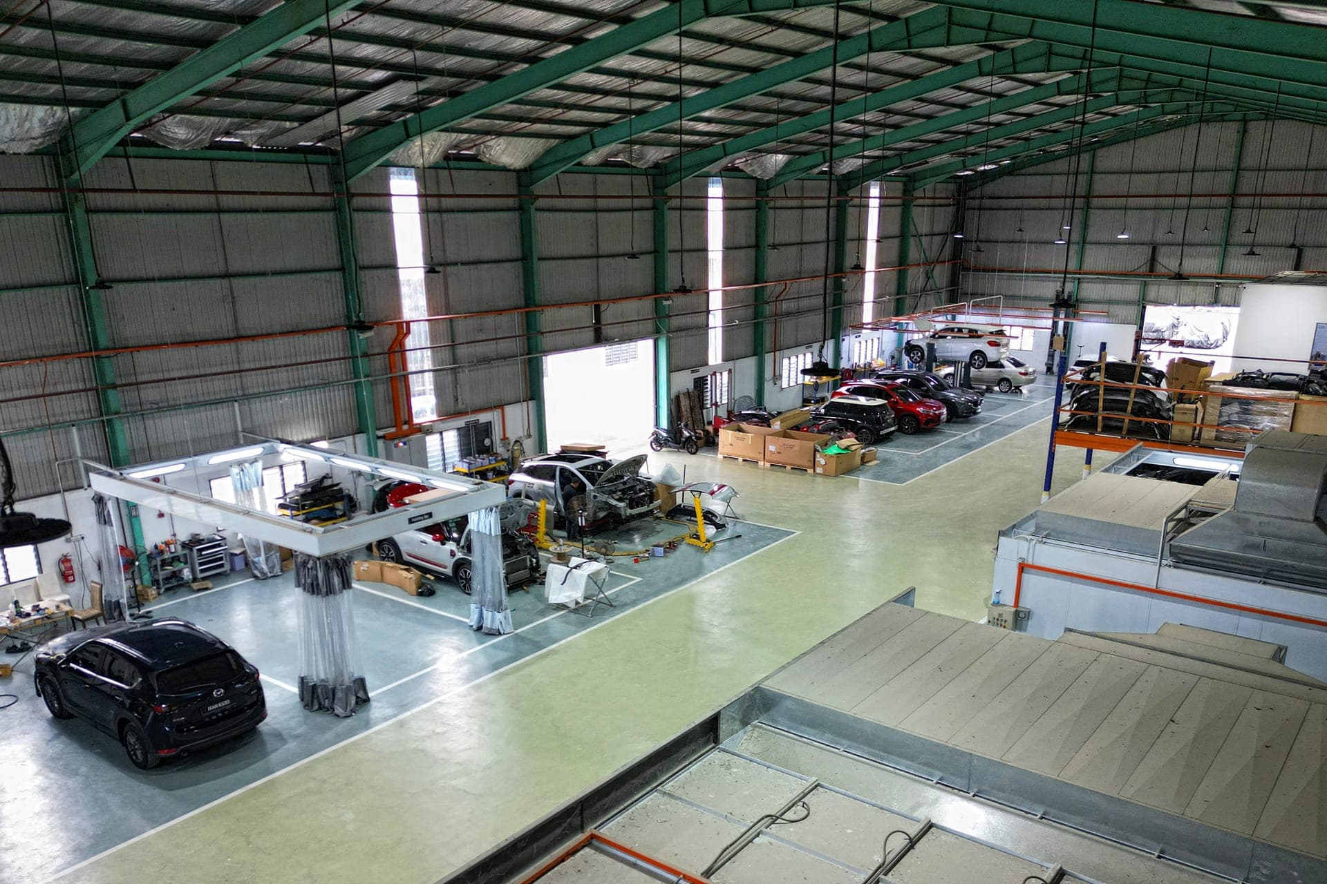 Seremban workshop aerial shot